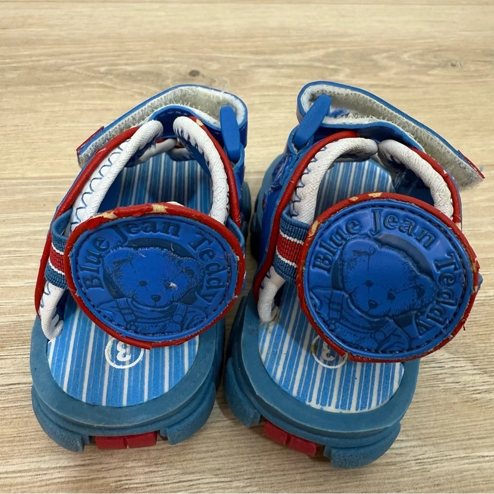 Blue Jean Teddy Sandals